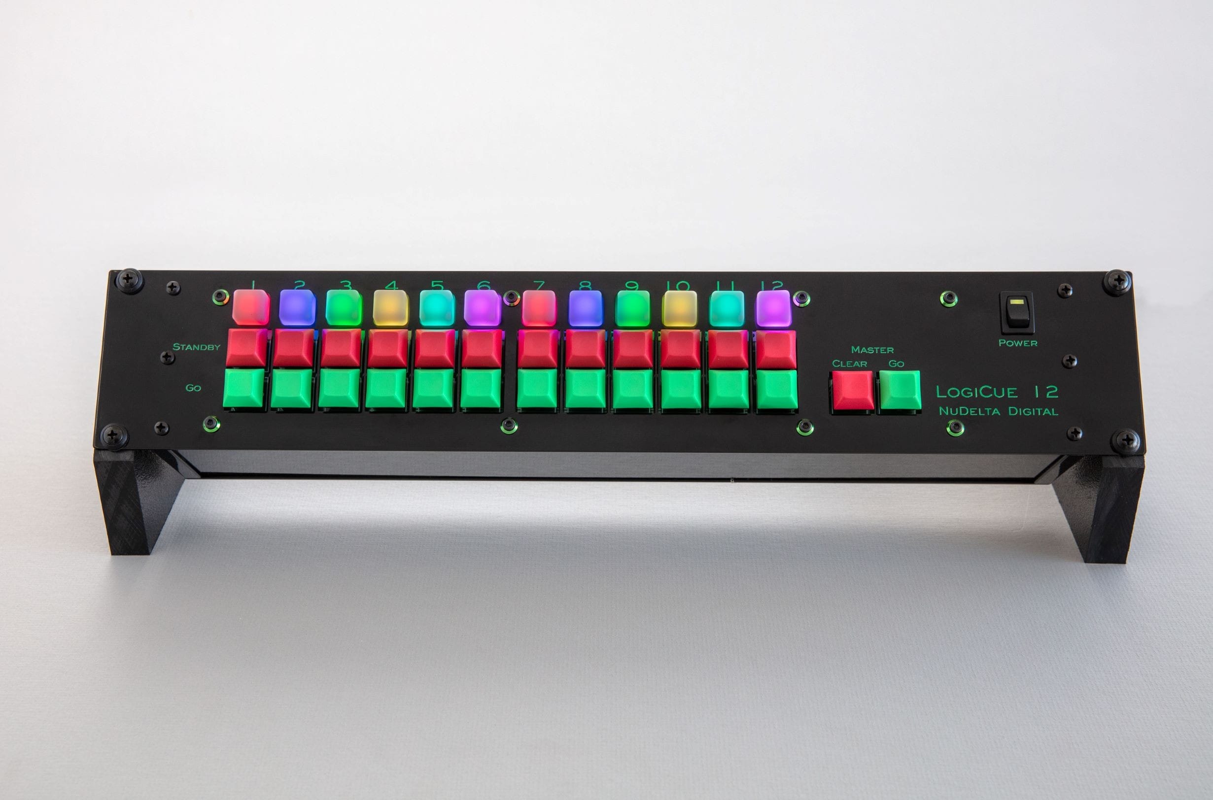 The LogiCue LC6 Digital Cue Light Controller, part of the LogiCue System of cue lights.